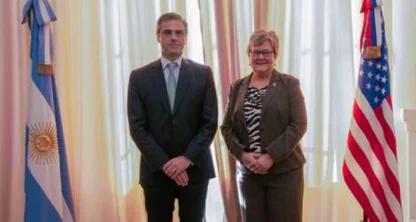Michel se reunió con autoridades de Homeland Security Investigations en la sede de la Aduana  